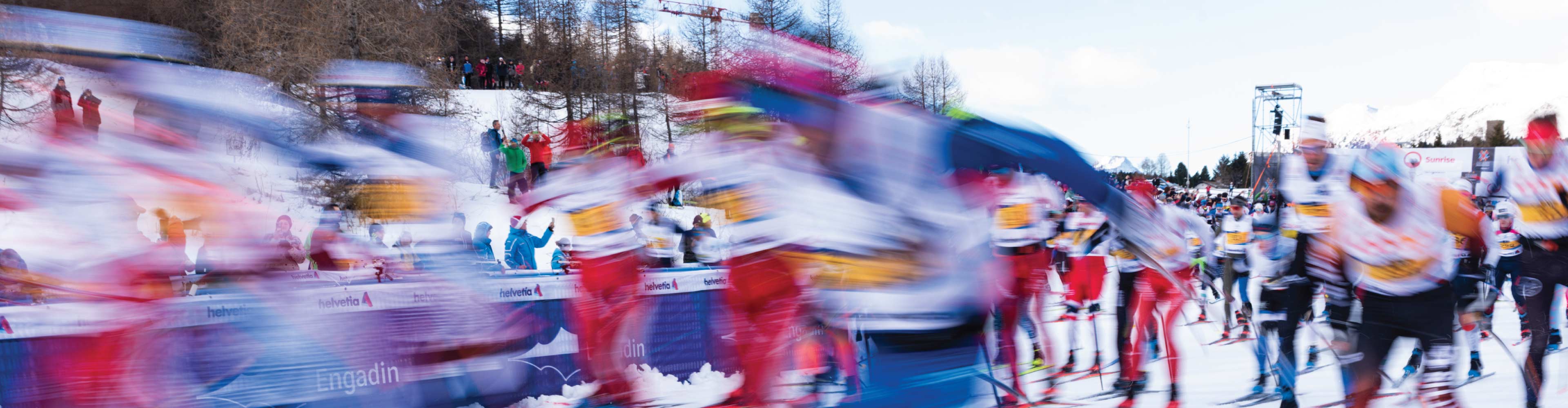 ESM athletes racing fast at the marathon in Engadin