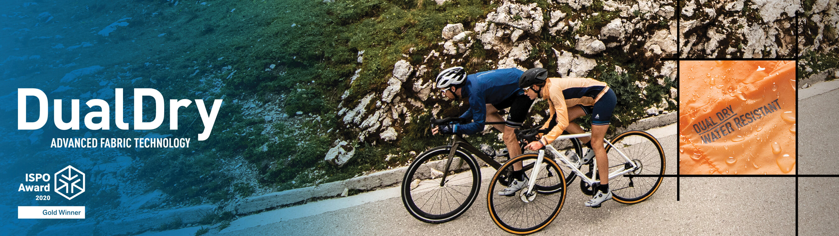 ODLO ISPO Awarded New Technology DualDry Waterproof and Water Resistant
