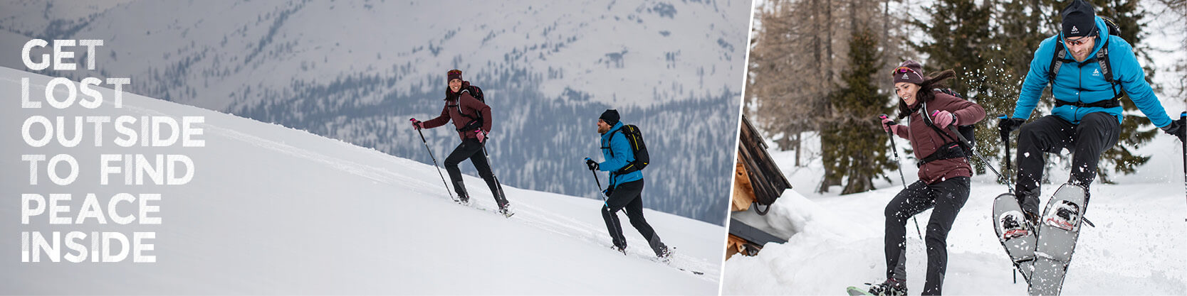 Snowshoeing with ODLO equipment