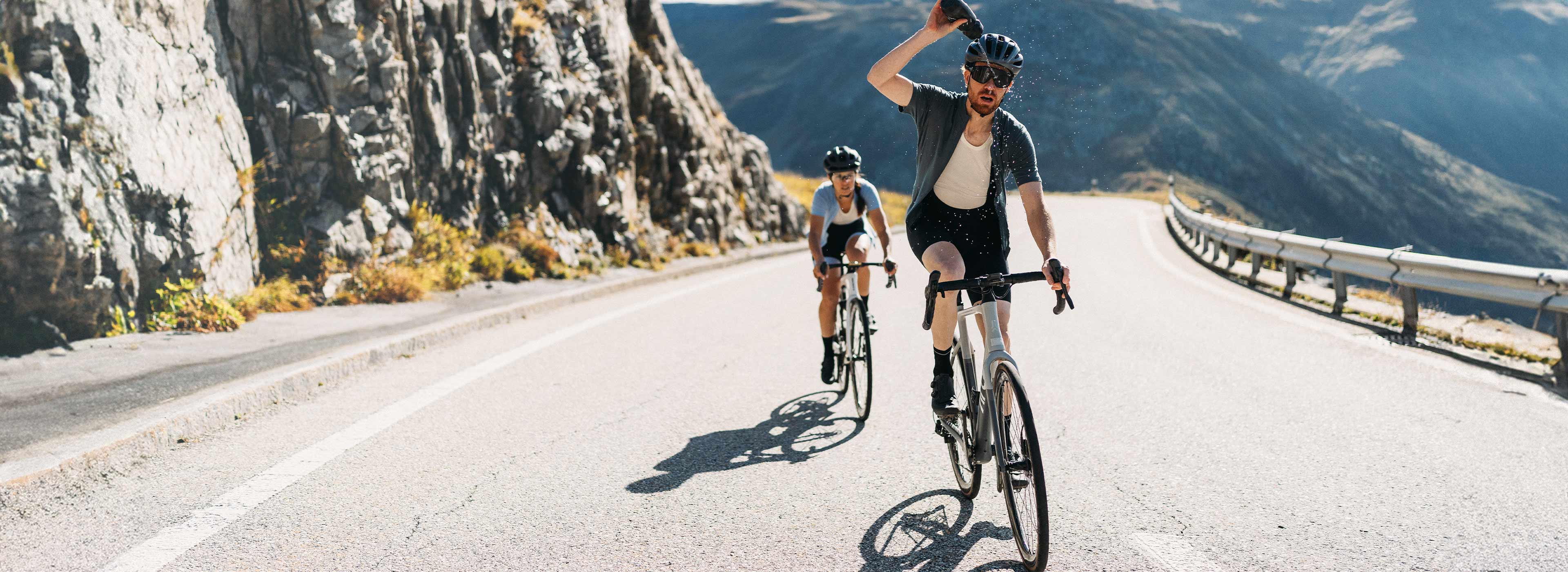 Couple cycling with base layers