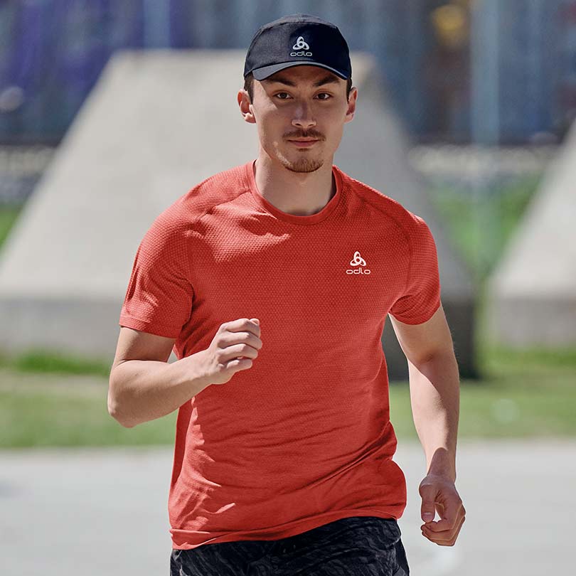 A man wearing essential running clothing