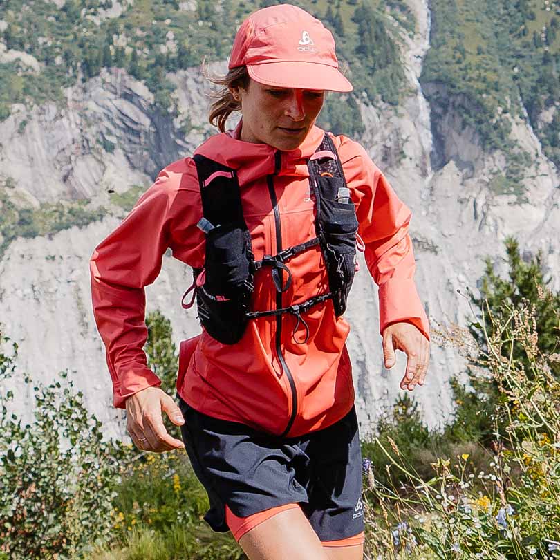 A woman trail runner