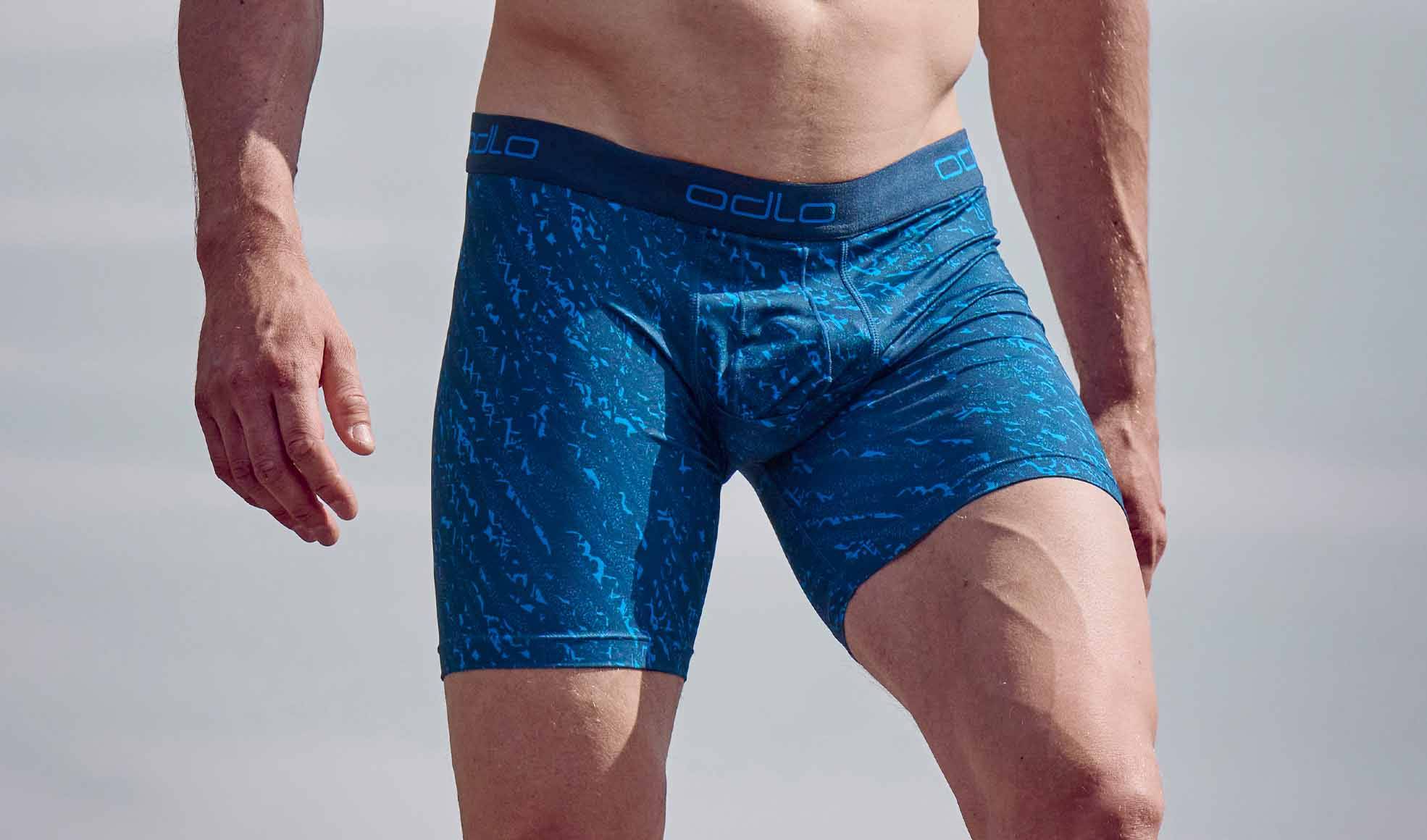 Close up of a man wearing the Active Everyday boxer