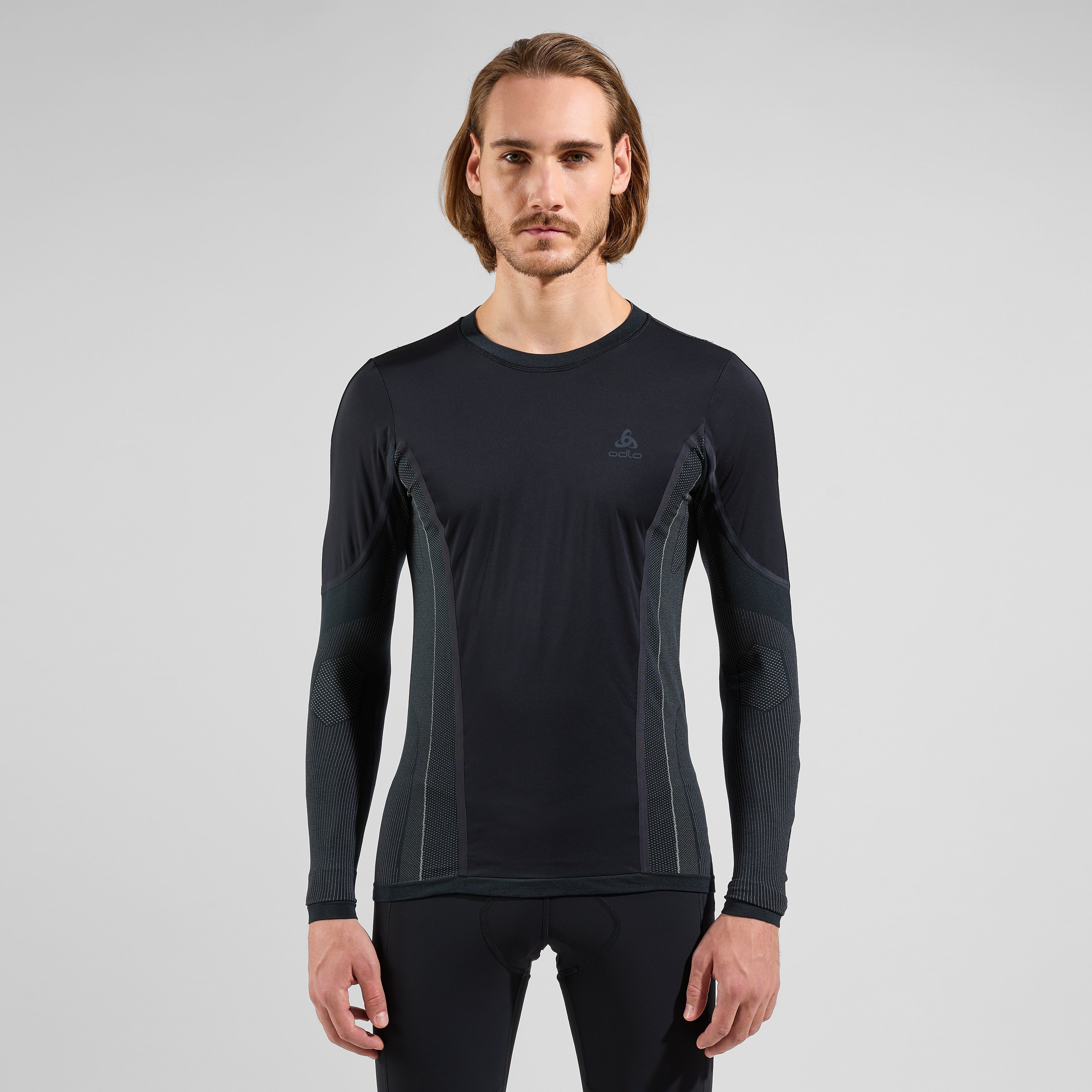 ODLO Perfomance Windshield Light Radsport-Sportunterwäsche Langarm-Shirt für Herren, S, schwarz
