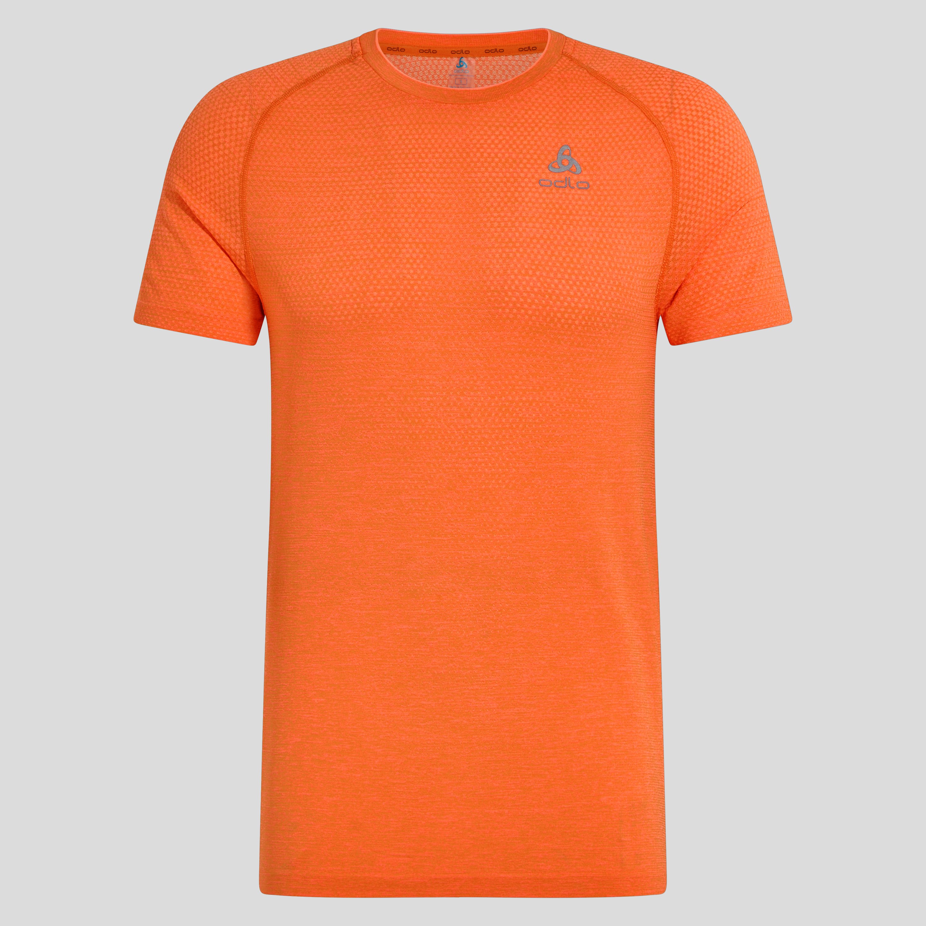 ODLO Essentials Seamless Laufshirt für Herren, L, orange