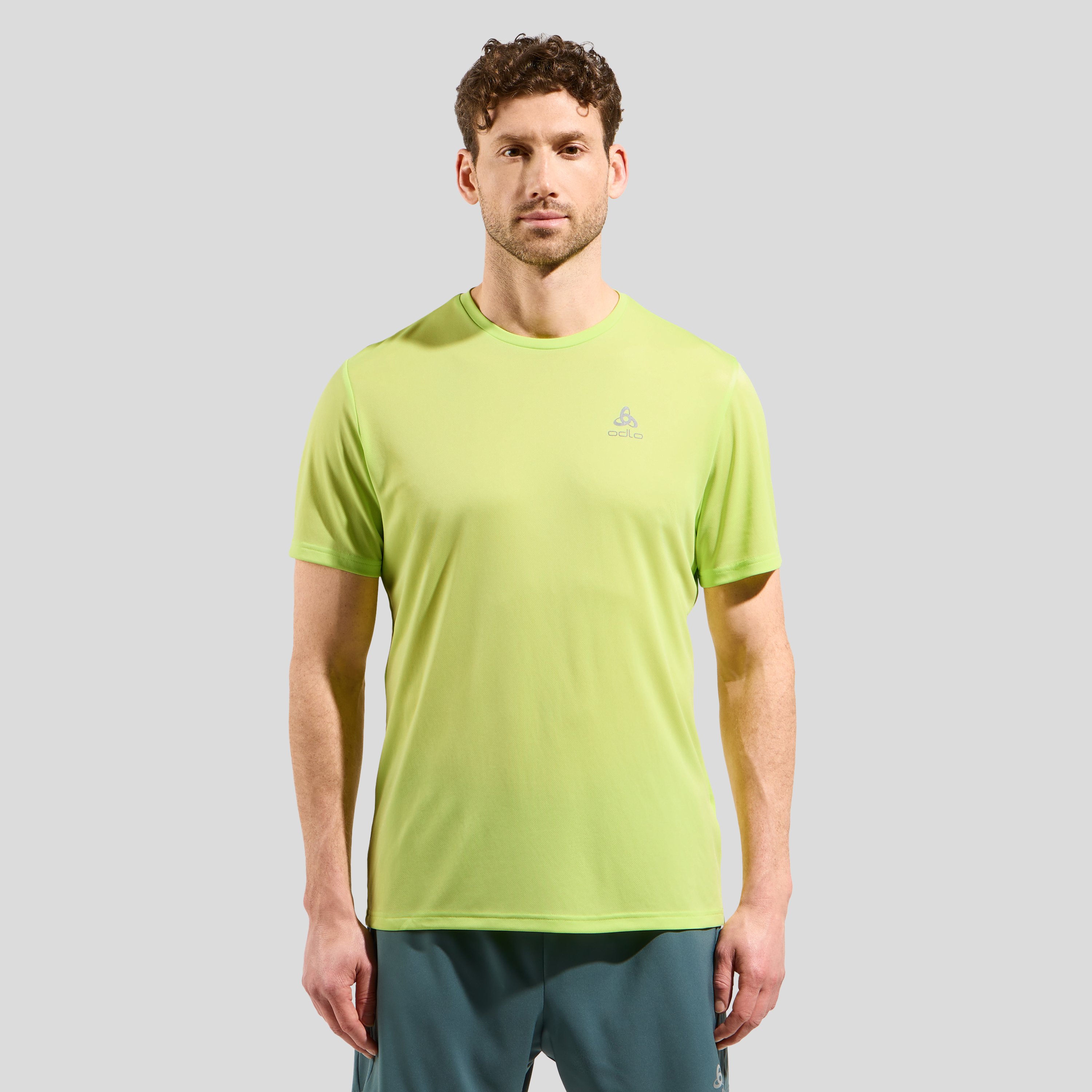 Odlo T-shirt de running Essentials Flyer pour homme, XXL, vert