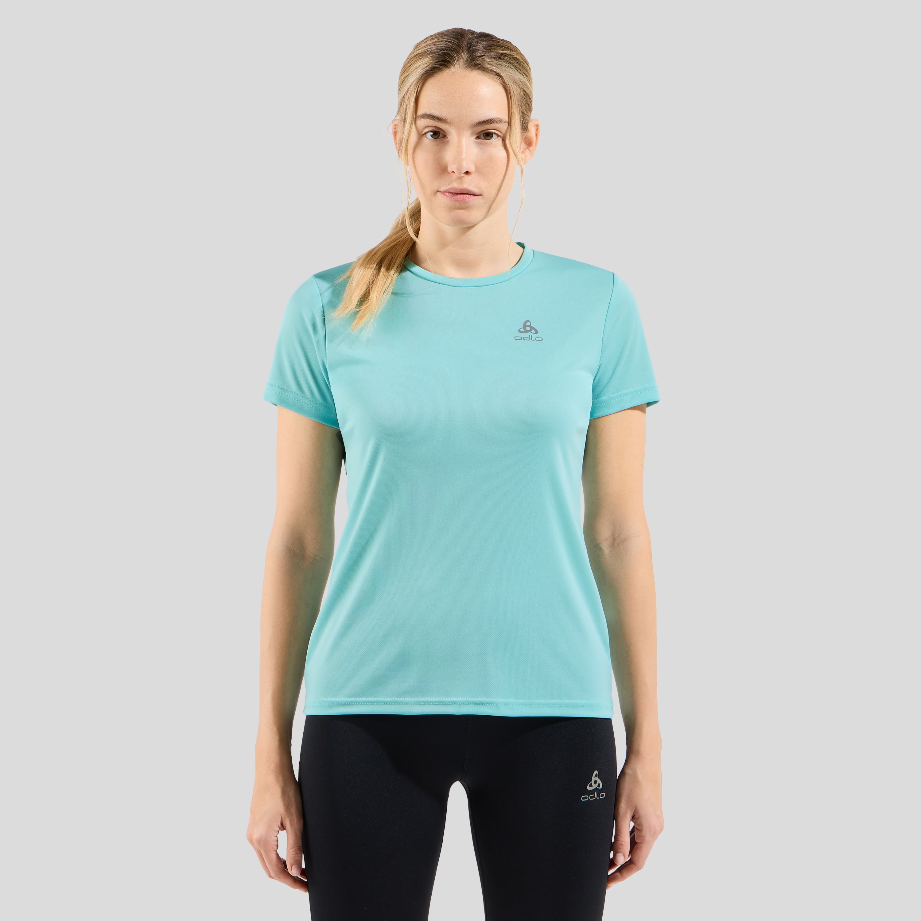 Odlo T-shirt de running Essential Flyer pour femme, L, vert
