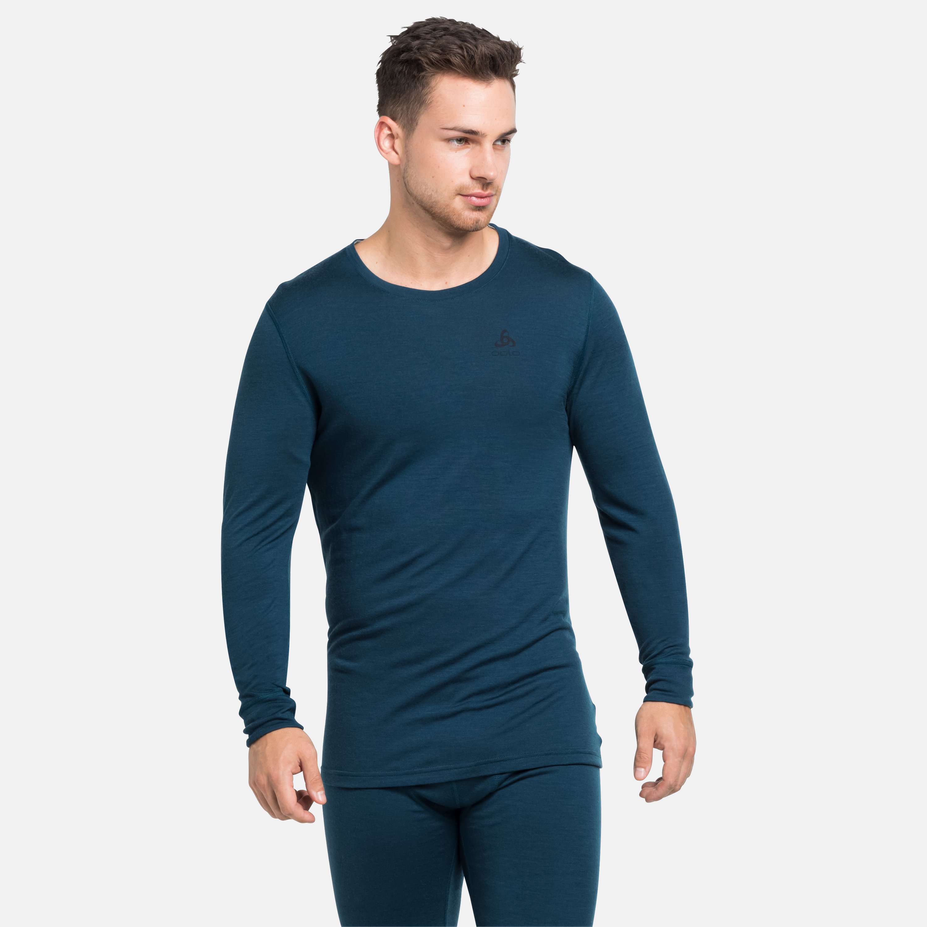 T-shirt technique à manches longues NATURAL 100 % MERINO WARM pour homme