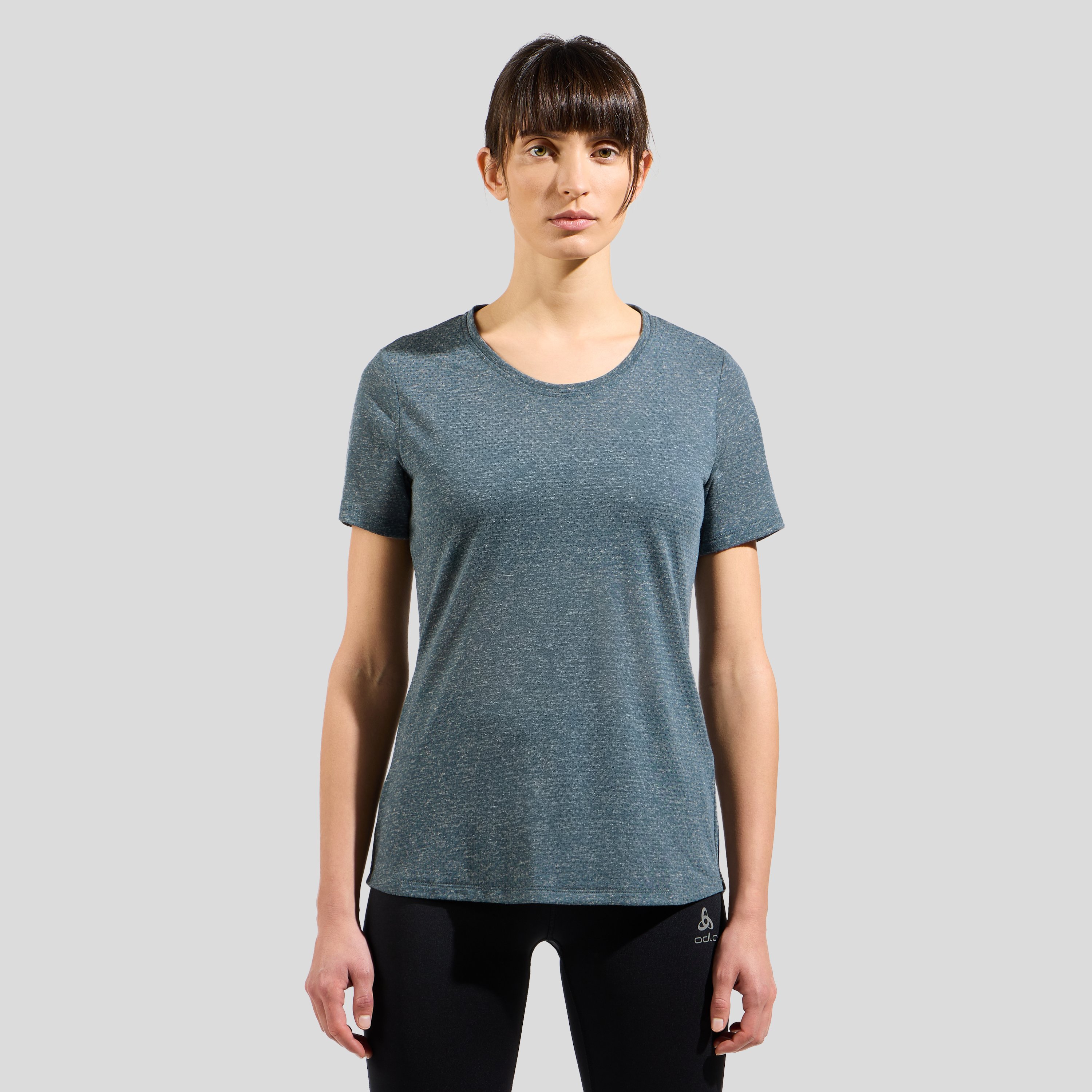 Odlo T-shirt Active 365 Linencool pour femme, XL, bleu pétrole