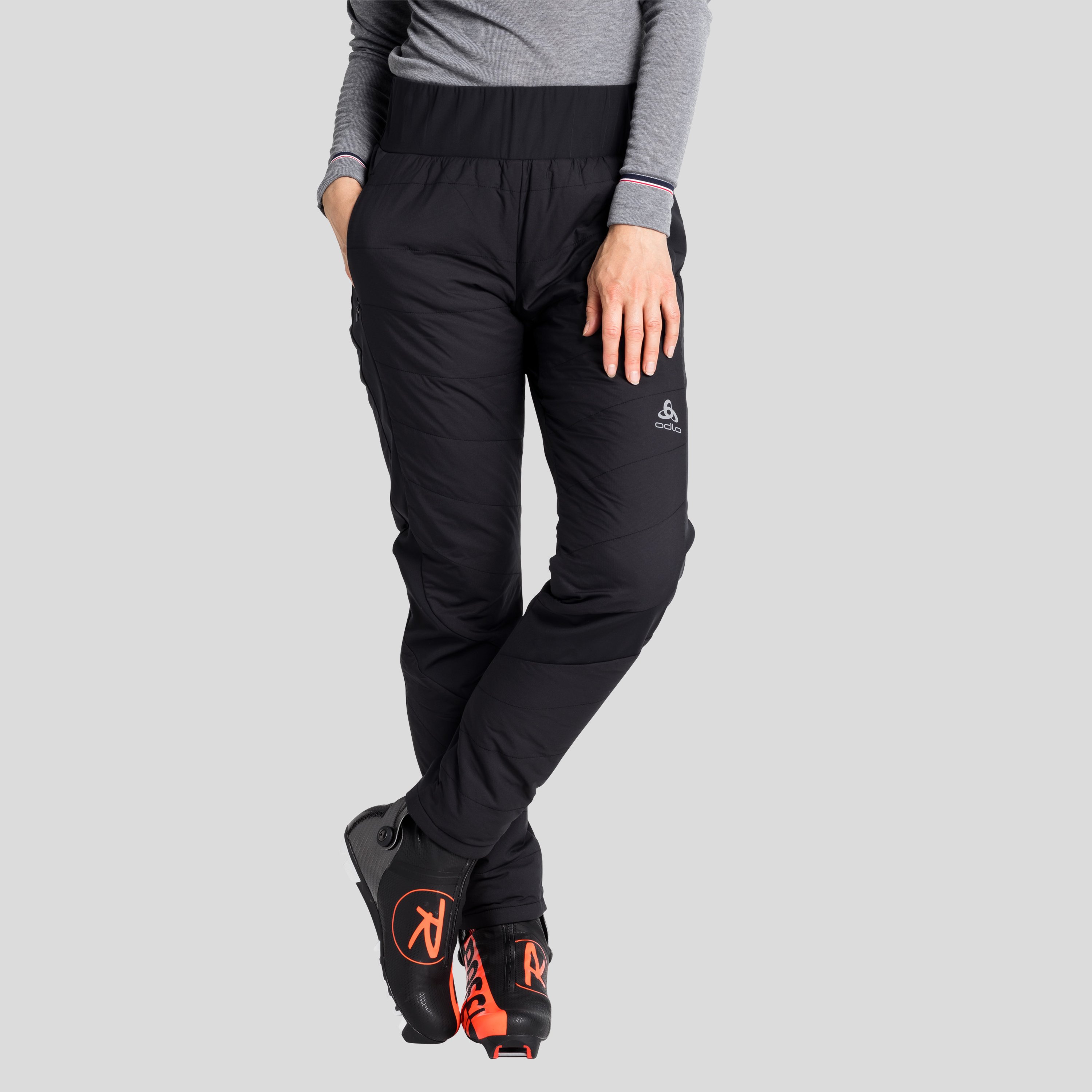 Odlo Pantalon de ski de fond S-Thermic pour femme, S, noir