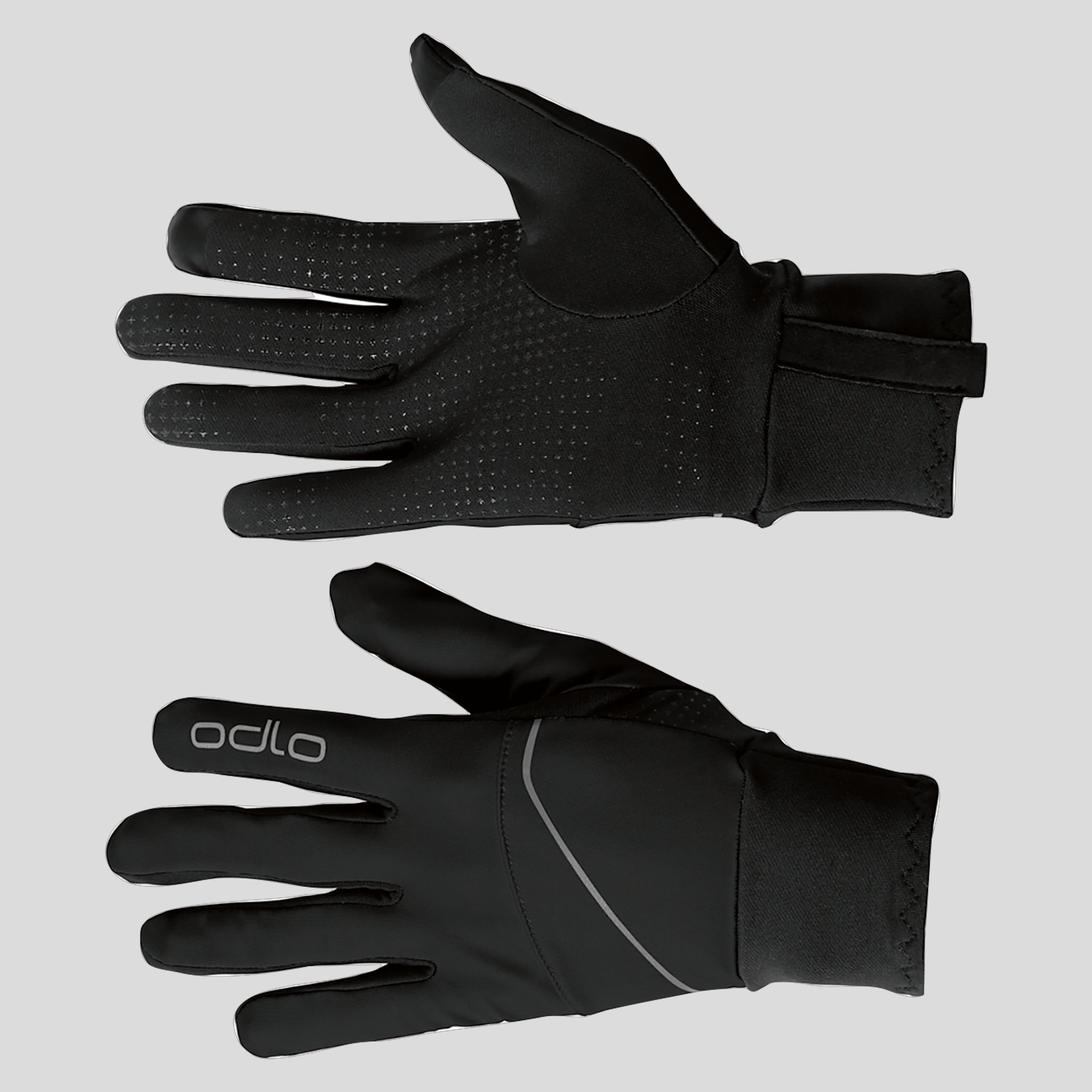 ODLO Cover Safety Light Handschuhe, M, schwarz