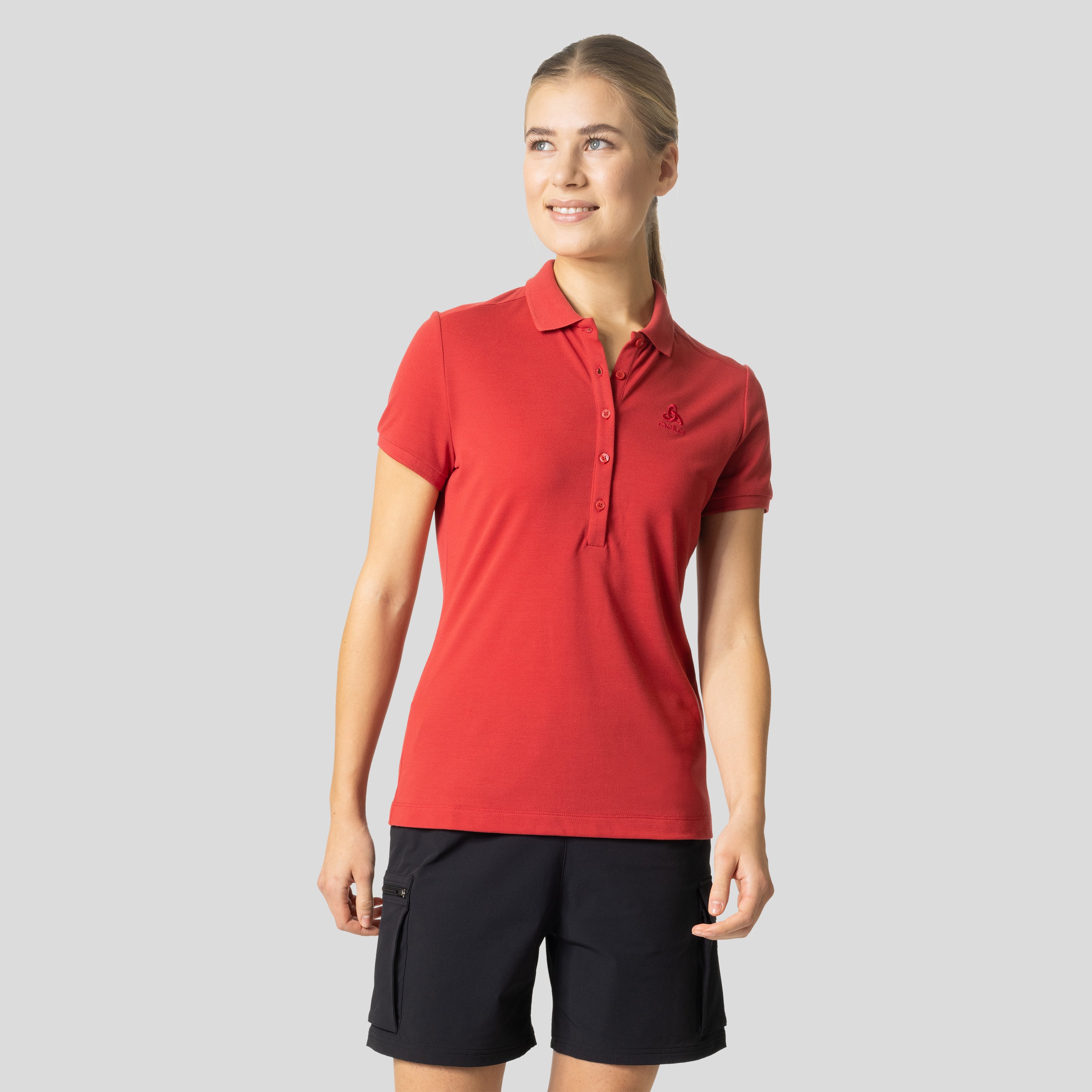 ODLO Concord Poloshirt für Damen, M, rot
