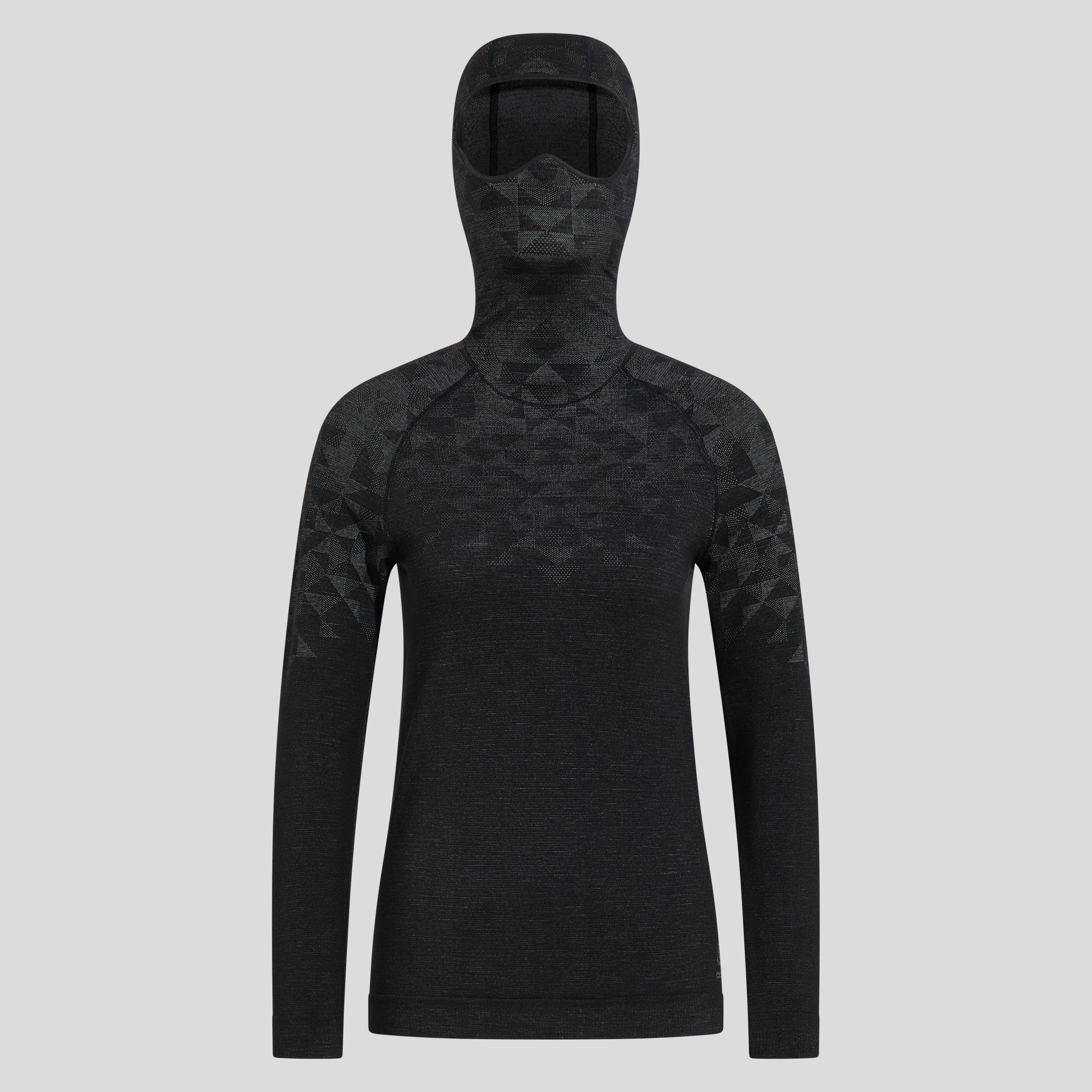 ODLO Kinship Performance Wool Warm Base Layer mit Gesichtsschutz für Damen, XS, schwarz