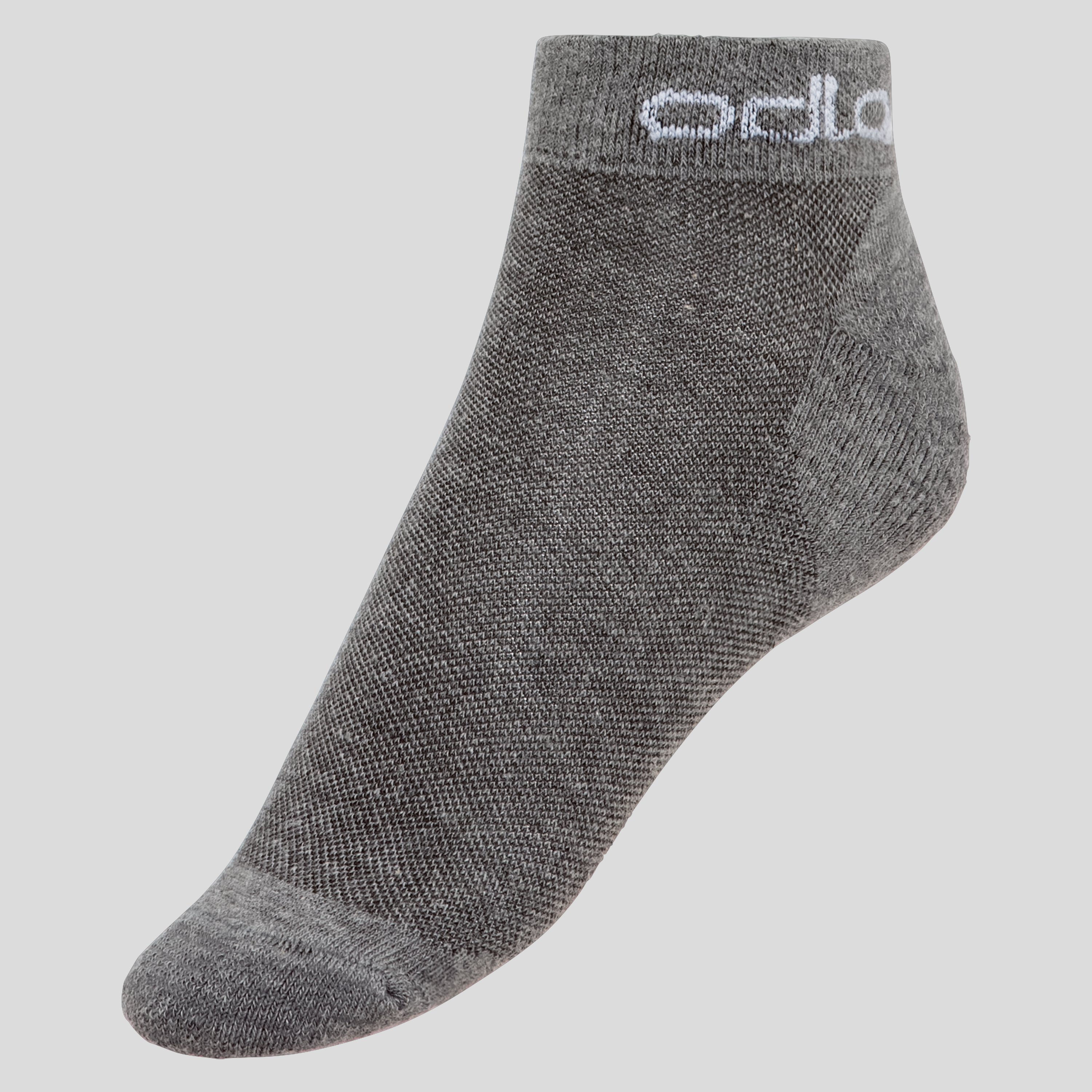 Odlo Pack de 2 paires de chaussettes basses Active, 39-41, gris