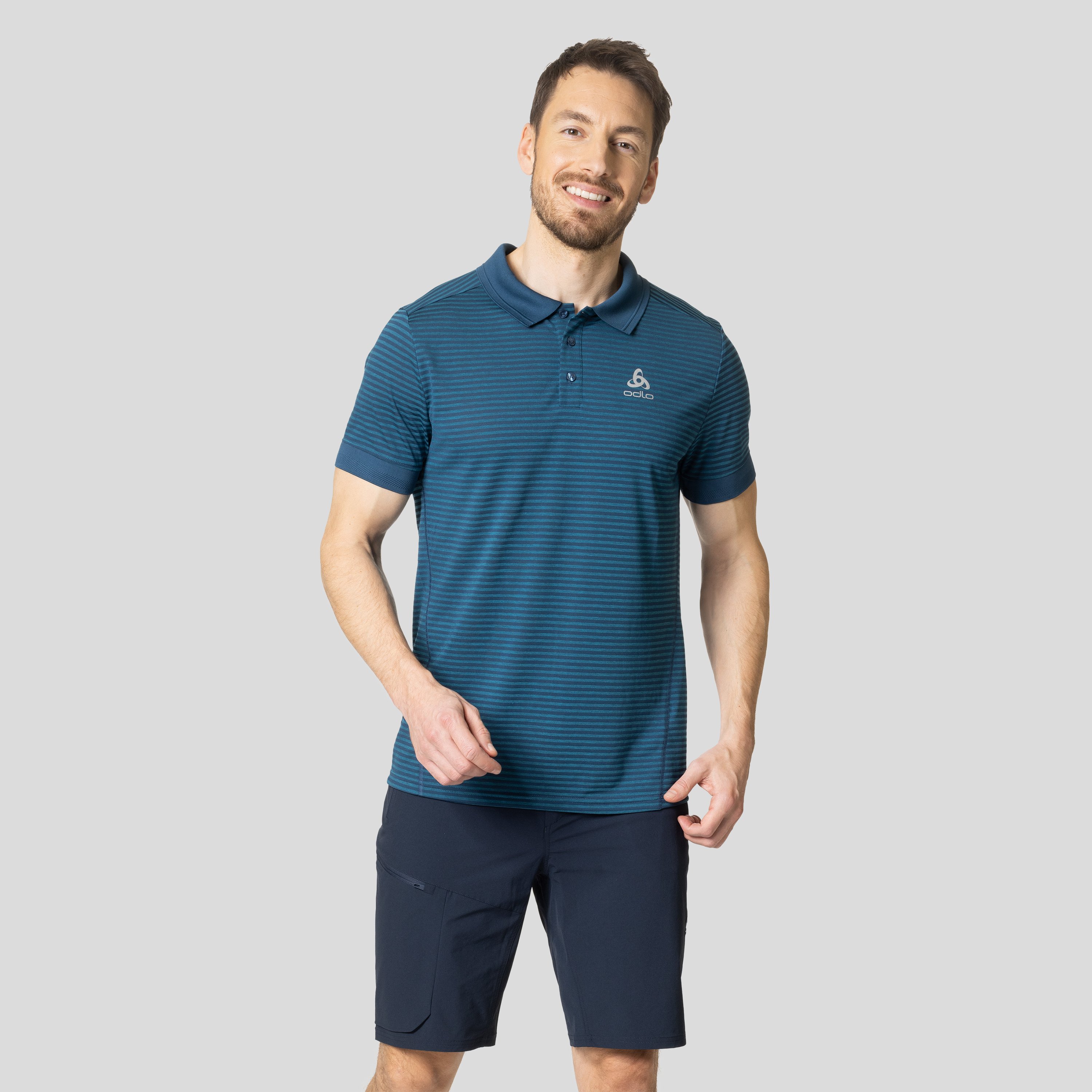 ODLO Nikko Dry Poloshirt für Herren, XL, blau