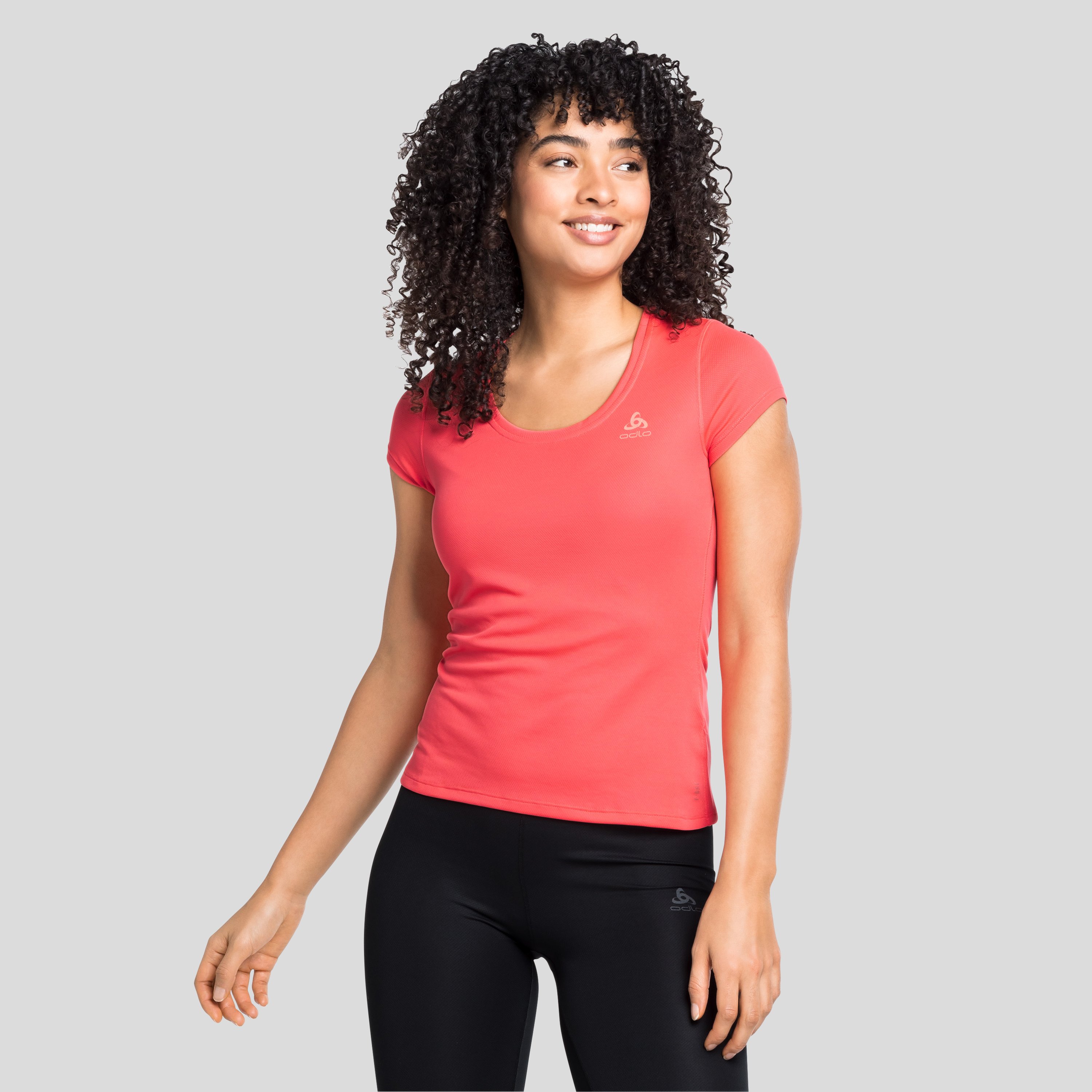 ODLO Active F-Dry Light T-Shirt für Damen, XS, rot