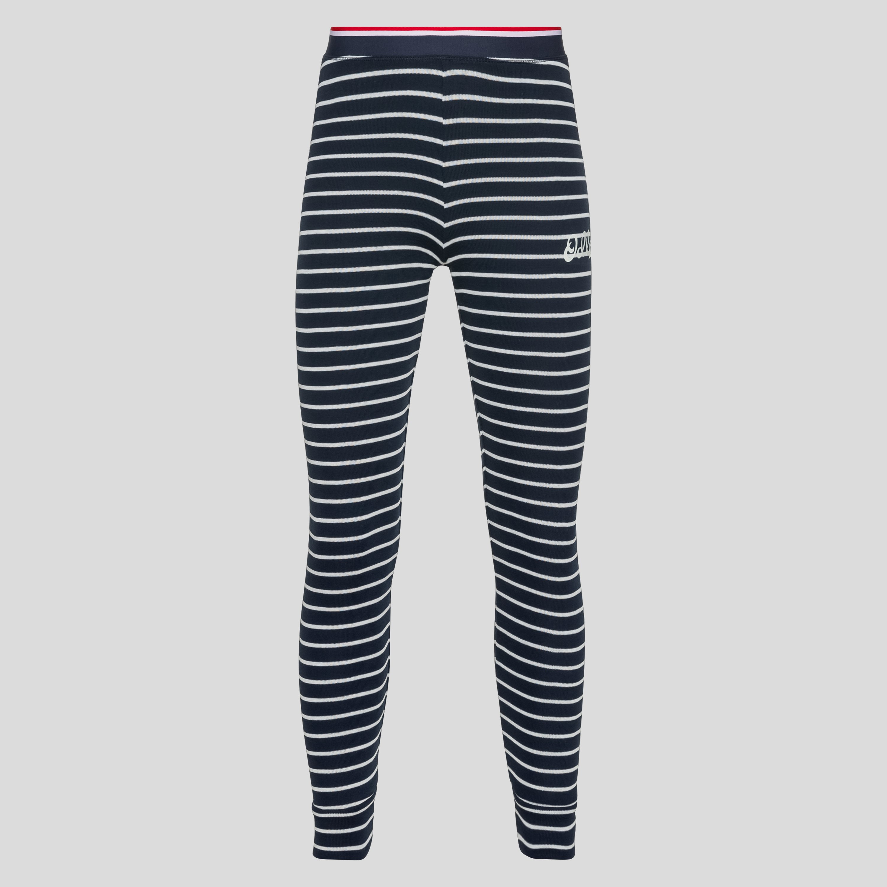 ODLO Active Warm Originals Stripes Tights für Kinder, 104, marineblau