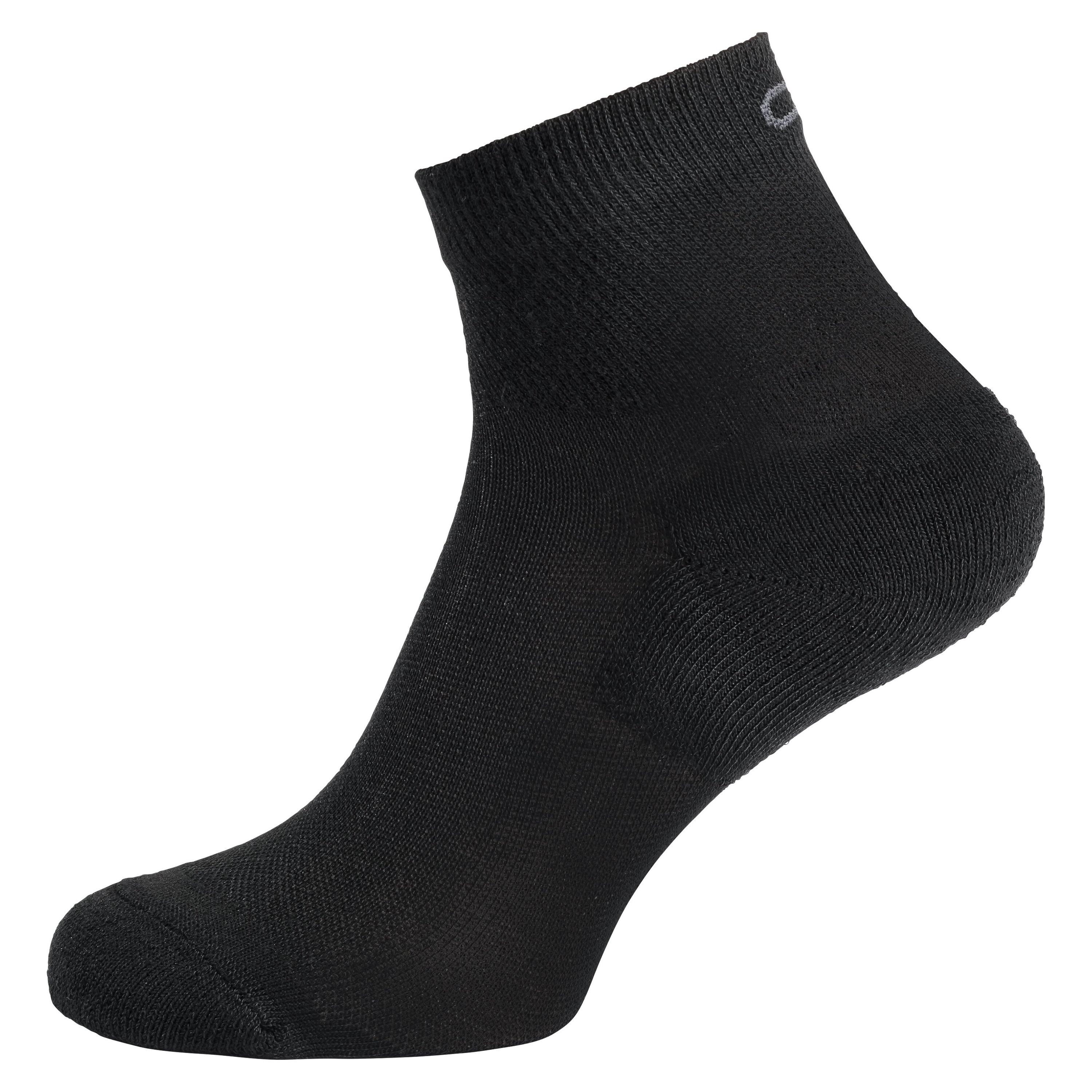 Odlo Pack de 2 paires de chaussettes mi-hautes Active, 45-47, noir