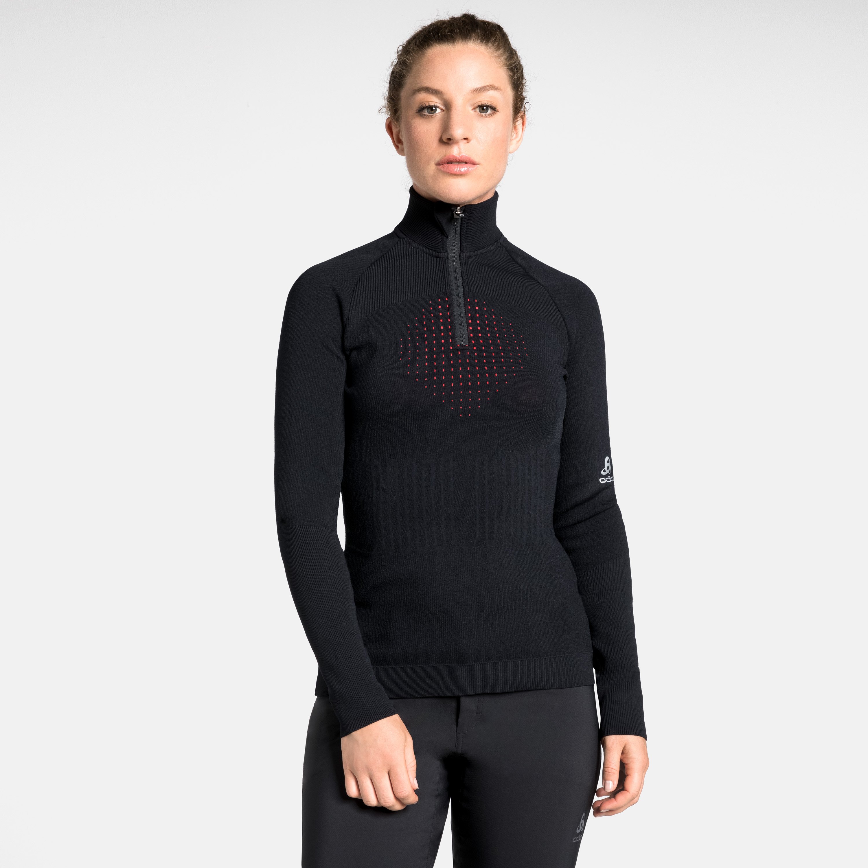 Pull ½ zip I-THERMIC pour femme
