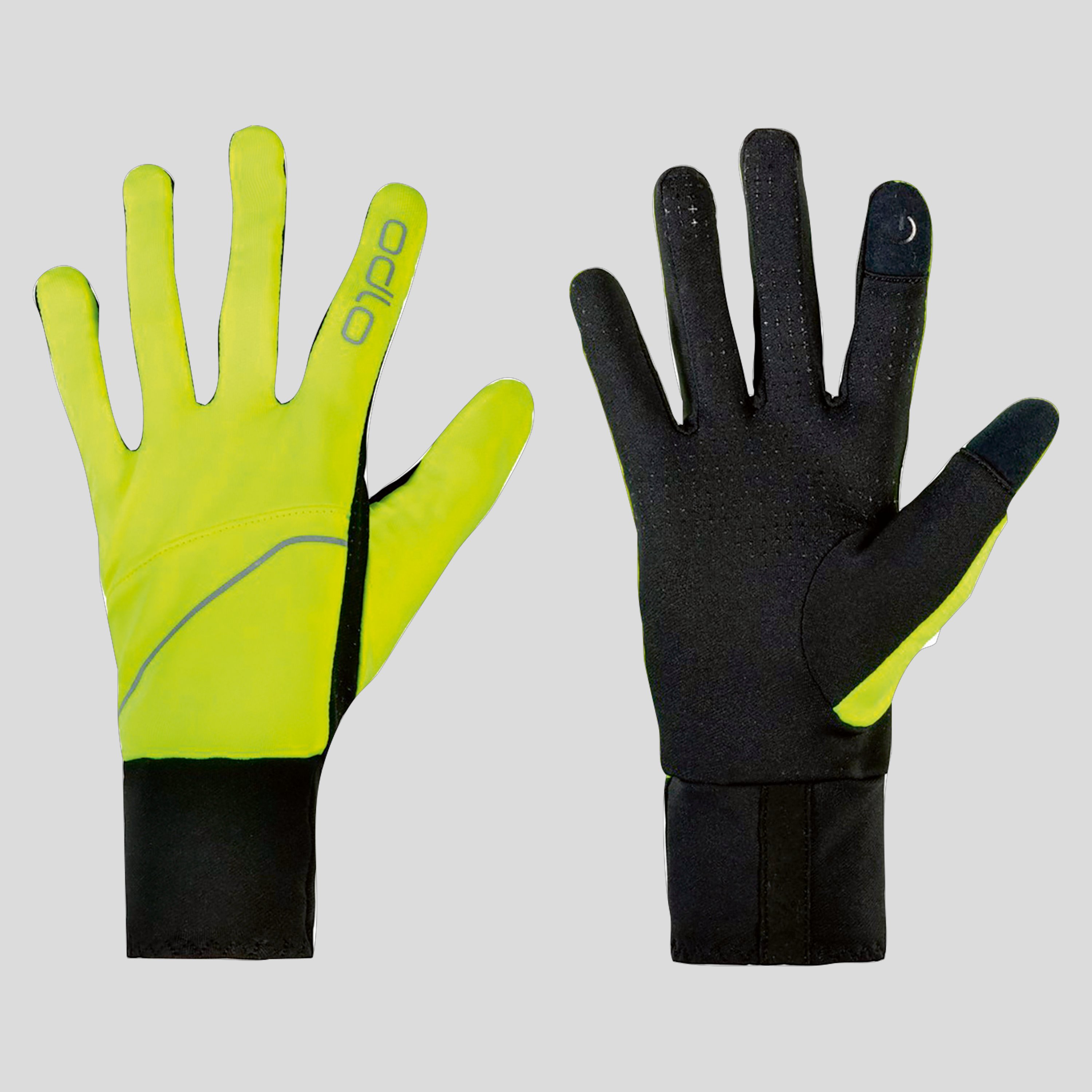 ODLO Cover Safety Light Handschuhe, XL, gelb