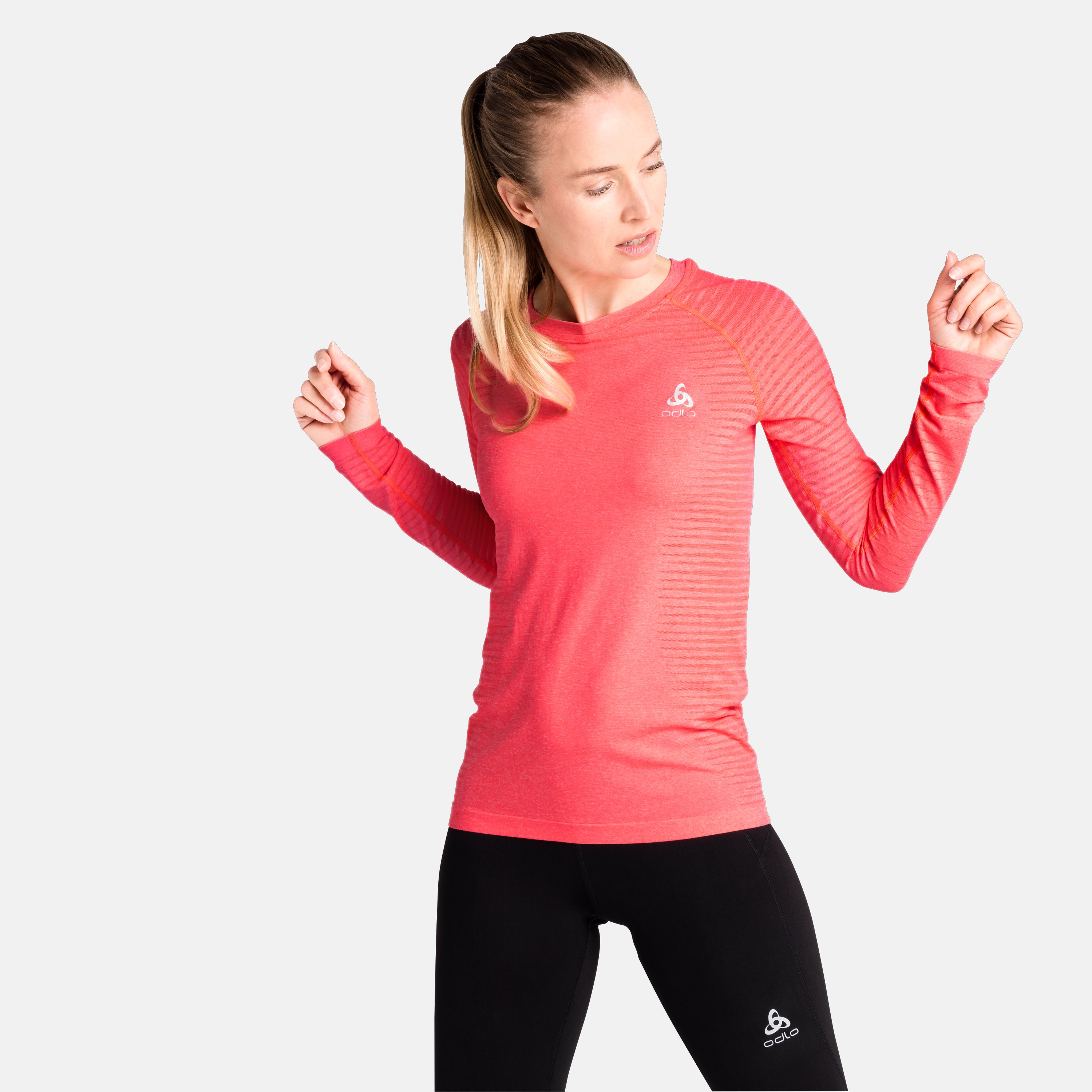 T-shirt de Running à manches longues ESSENTIAL SEAMLESS pour femme