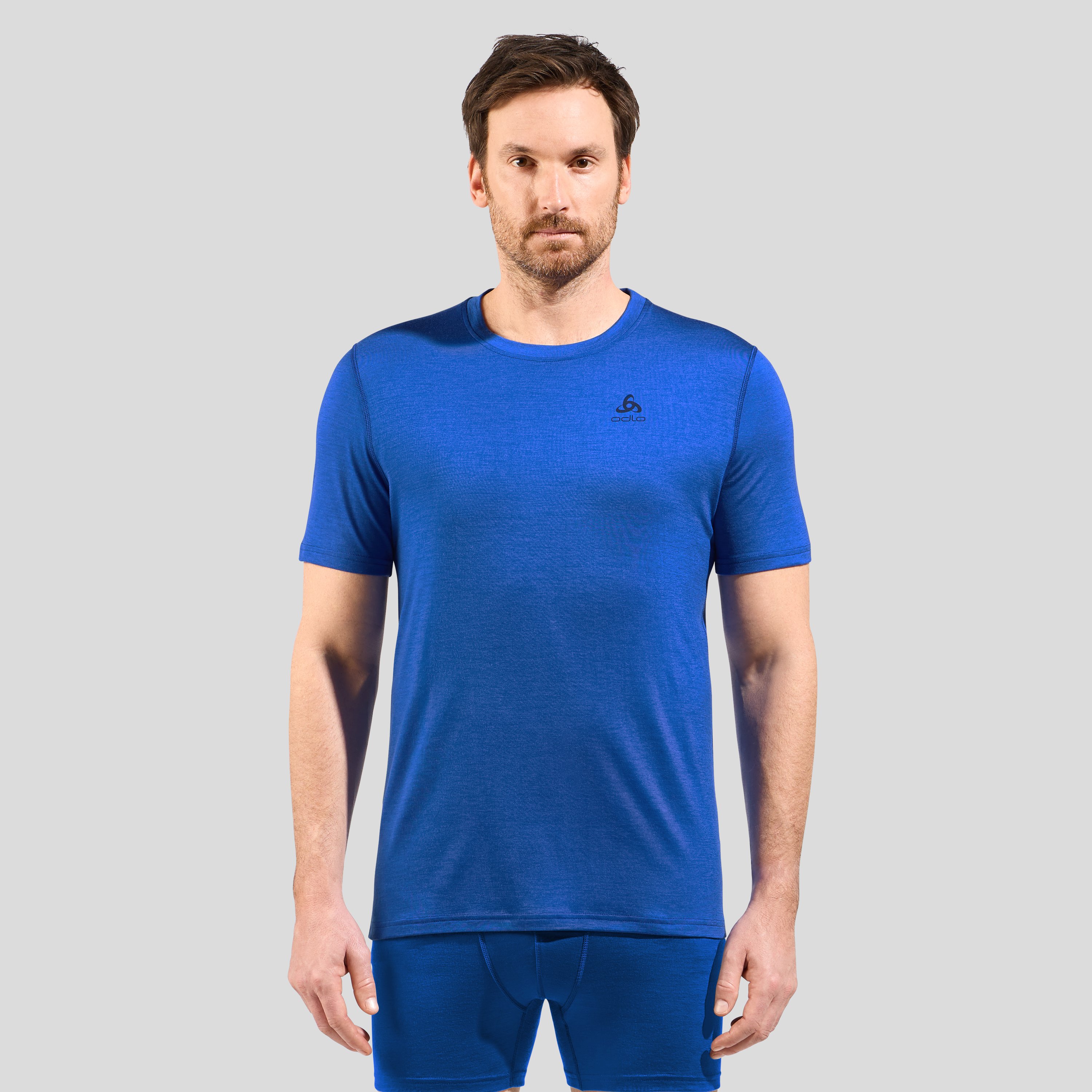 Odlo T-shirt technique en laine mérinos 160 Natural pour homme, XXL, bleu