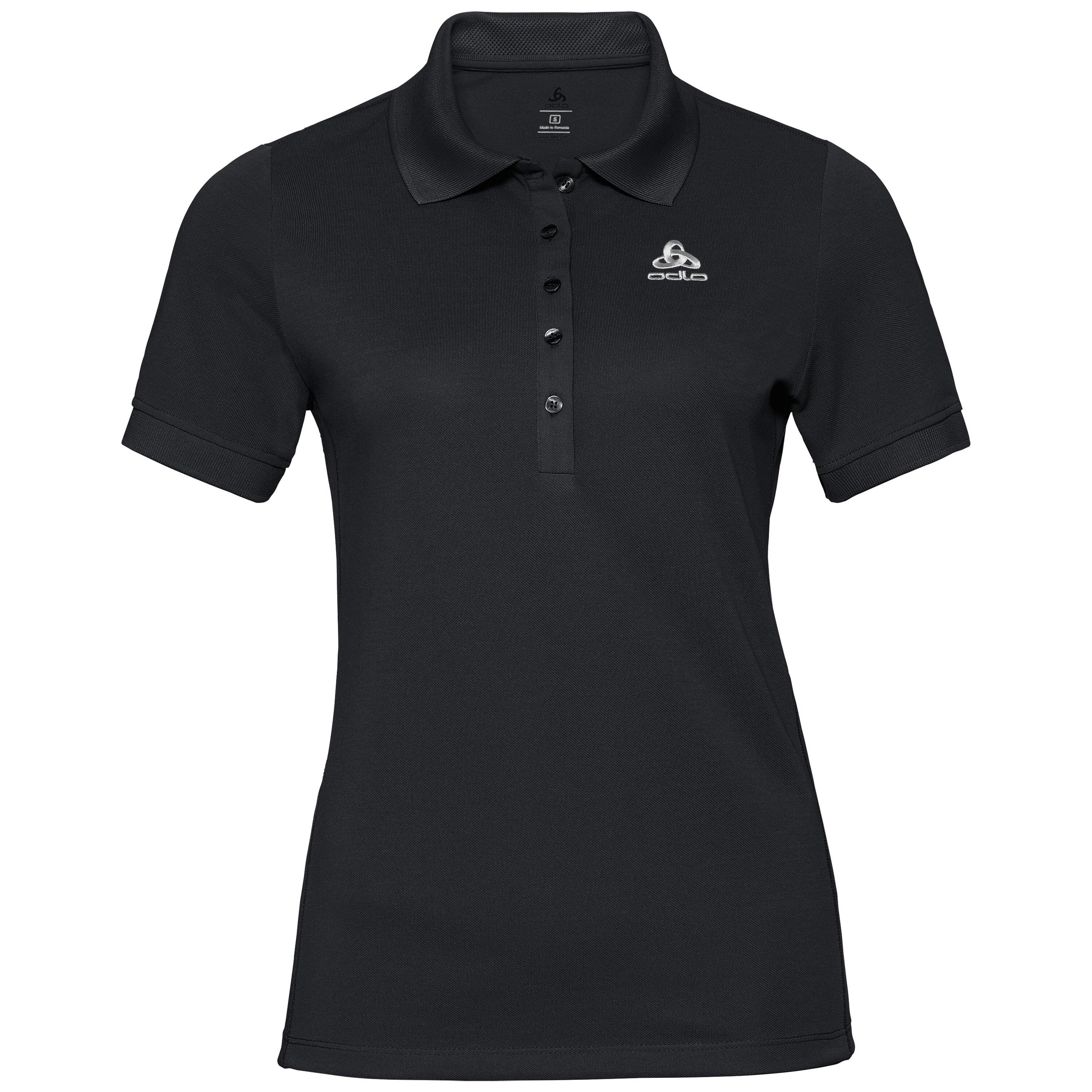 ODLO Kurzärmeliges Polo-Shirt Georgia für Damen, XS, schwarz