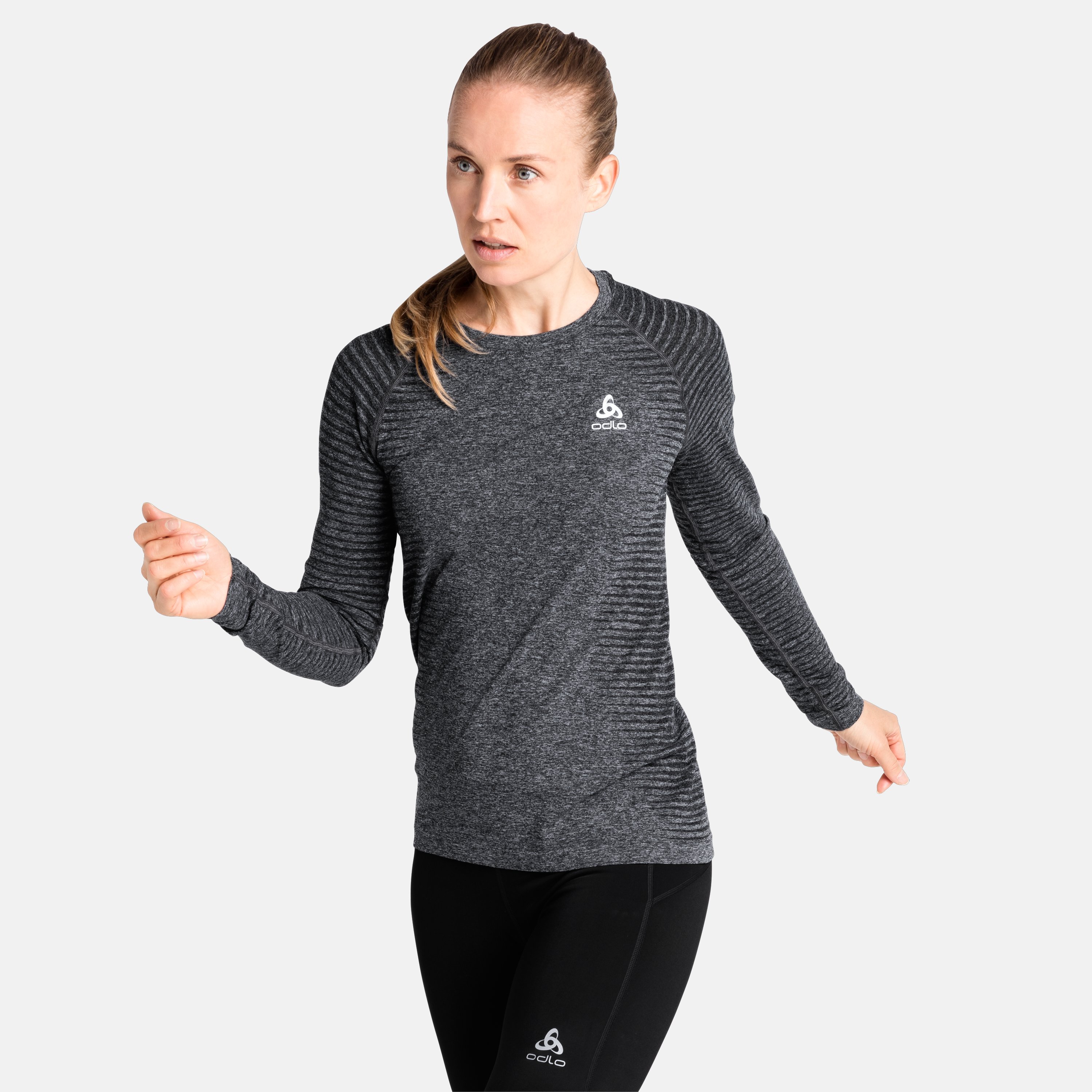 T-shirt de Running à manches longues ESSENTIAL SEAMLESS pour femme