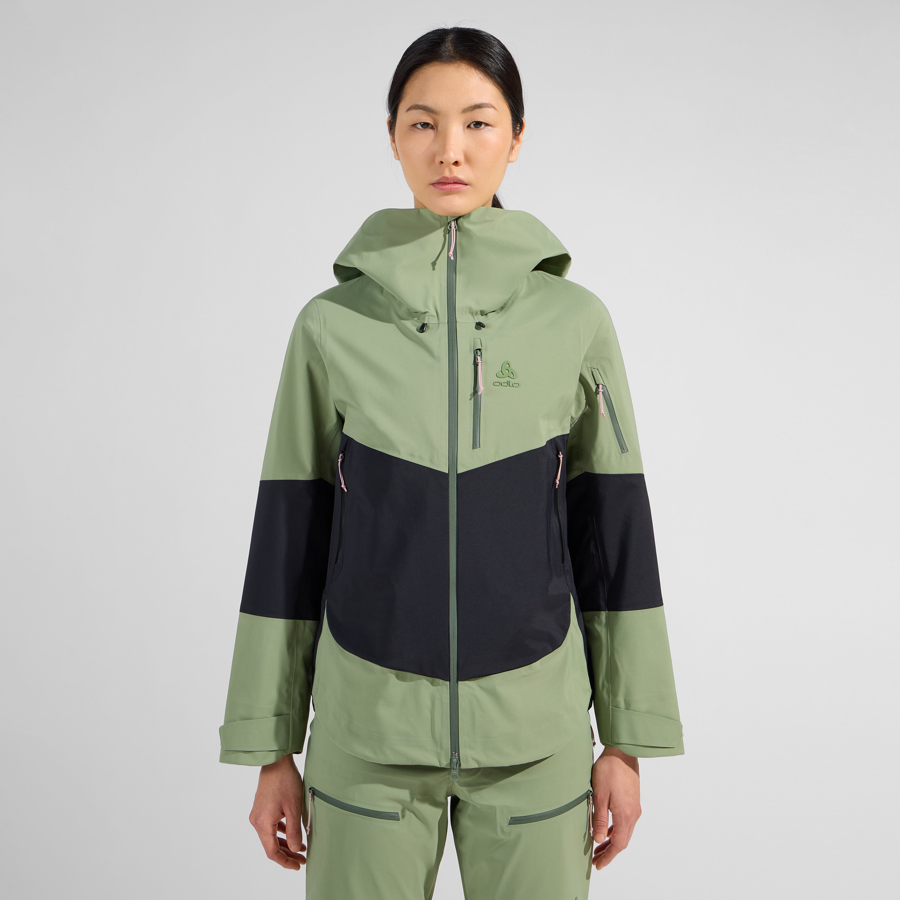 ODLO X-Alp 3L Hardshell Ski-Jacke für Damen, XL, grün