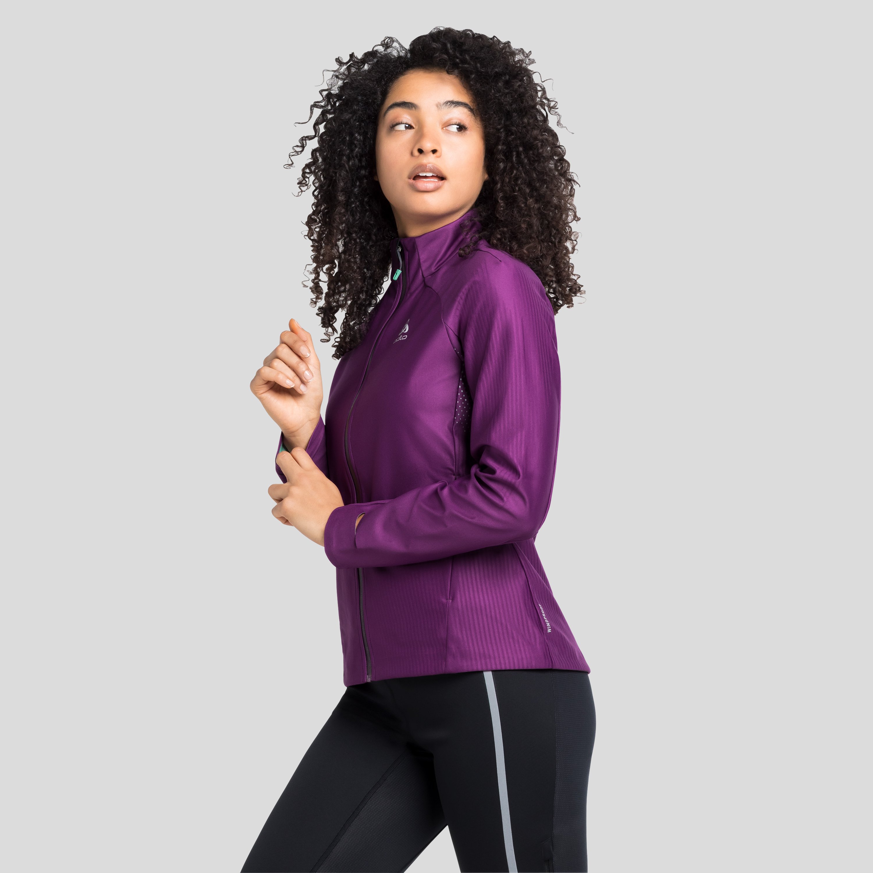 ODLO Zeroweight Futureknit Langlaufjacke für Damen, XL, fuchsia