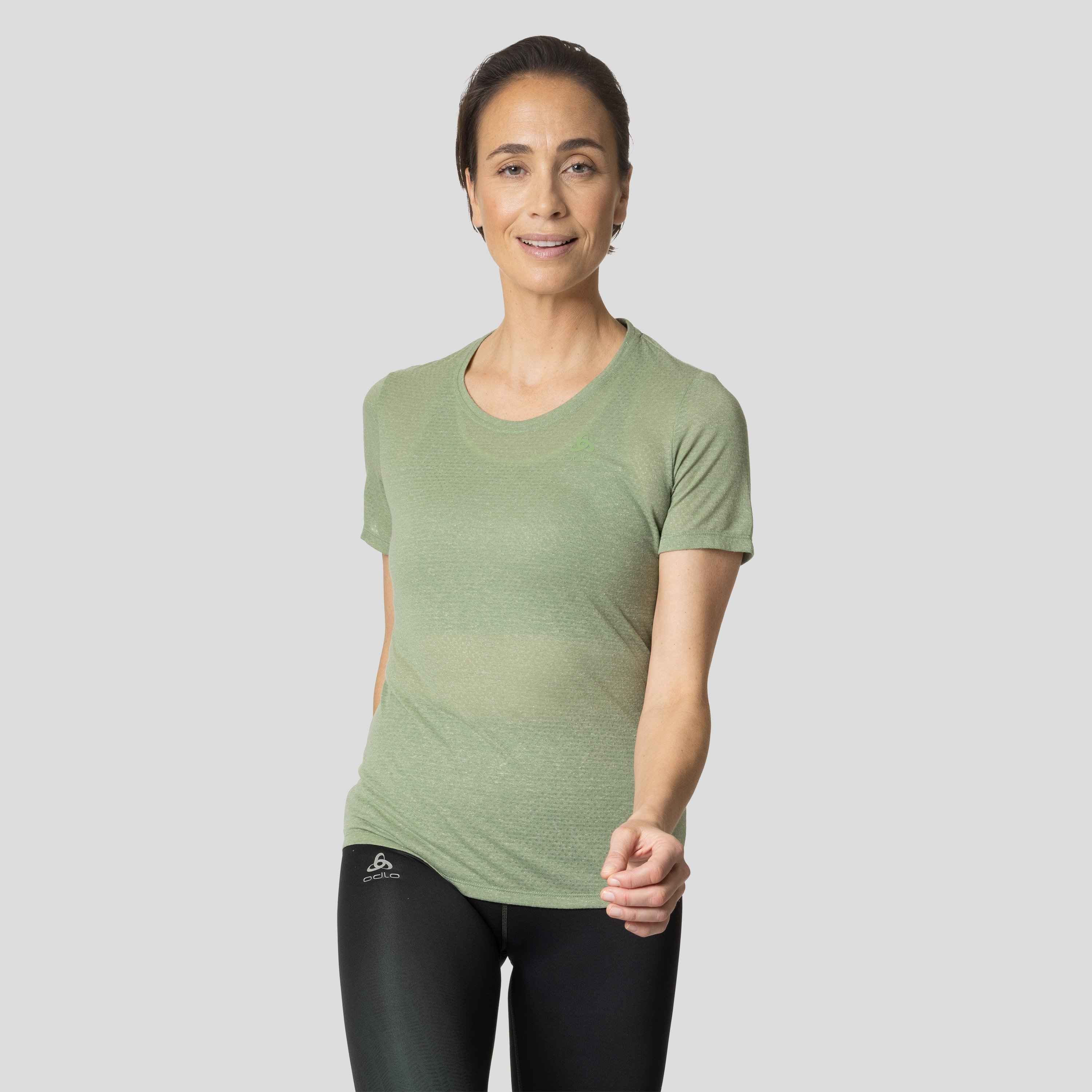 ODLO Active 365 Linencool T-Shirt für Damen, L, grau