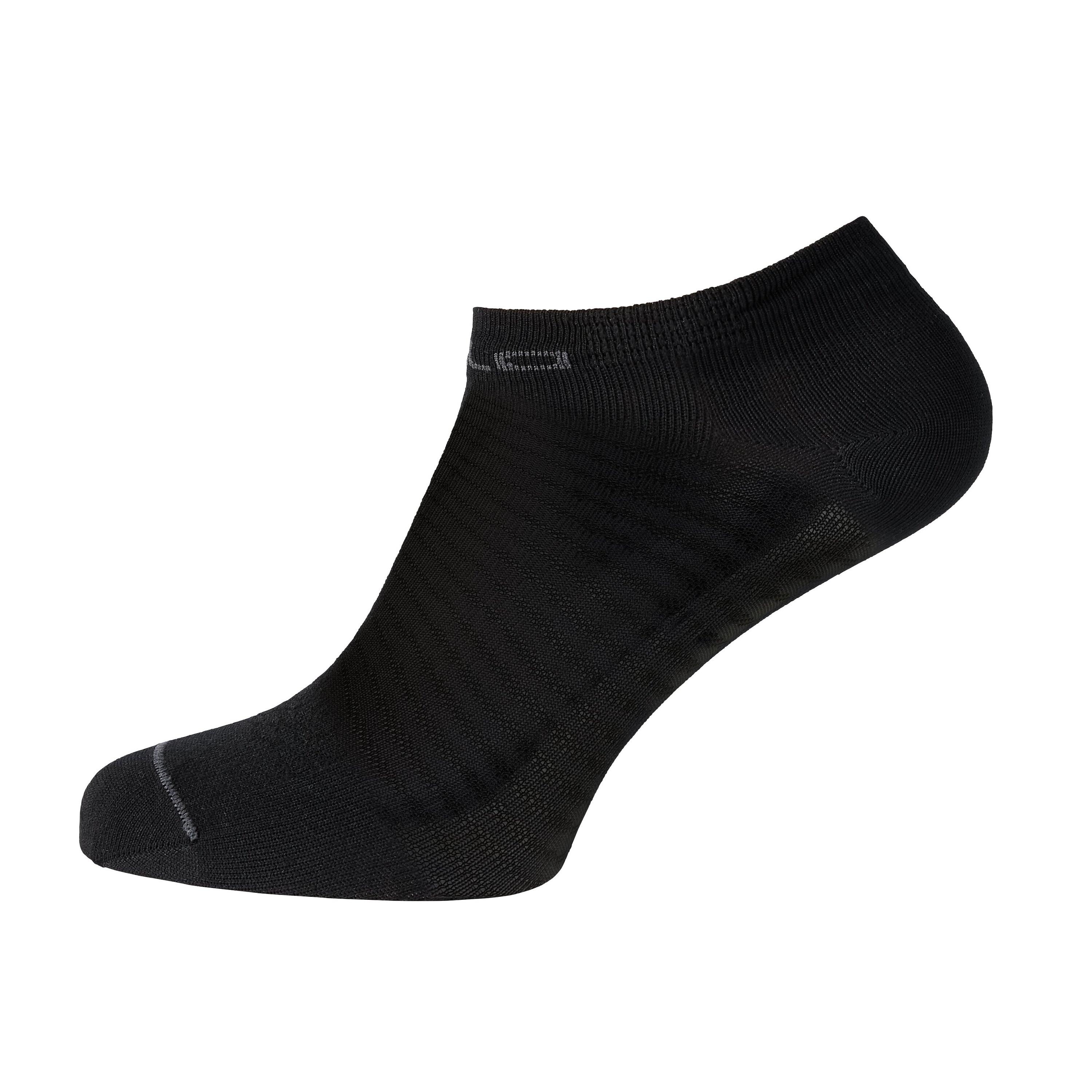 ODLO Ceramicool Sneaker-Socken für Damen, 45-47, schwarz