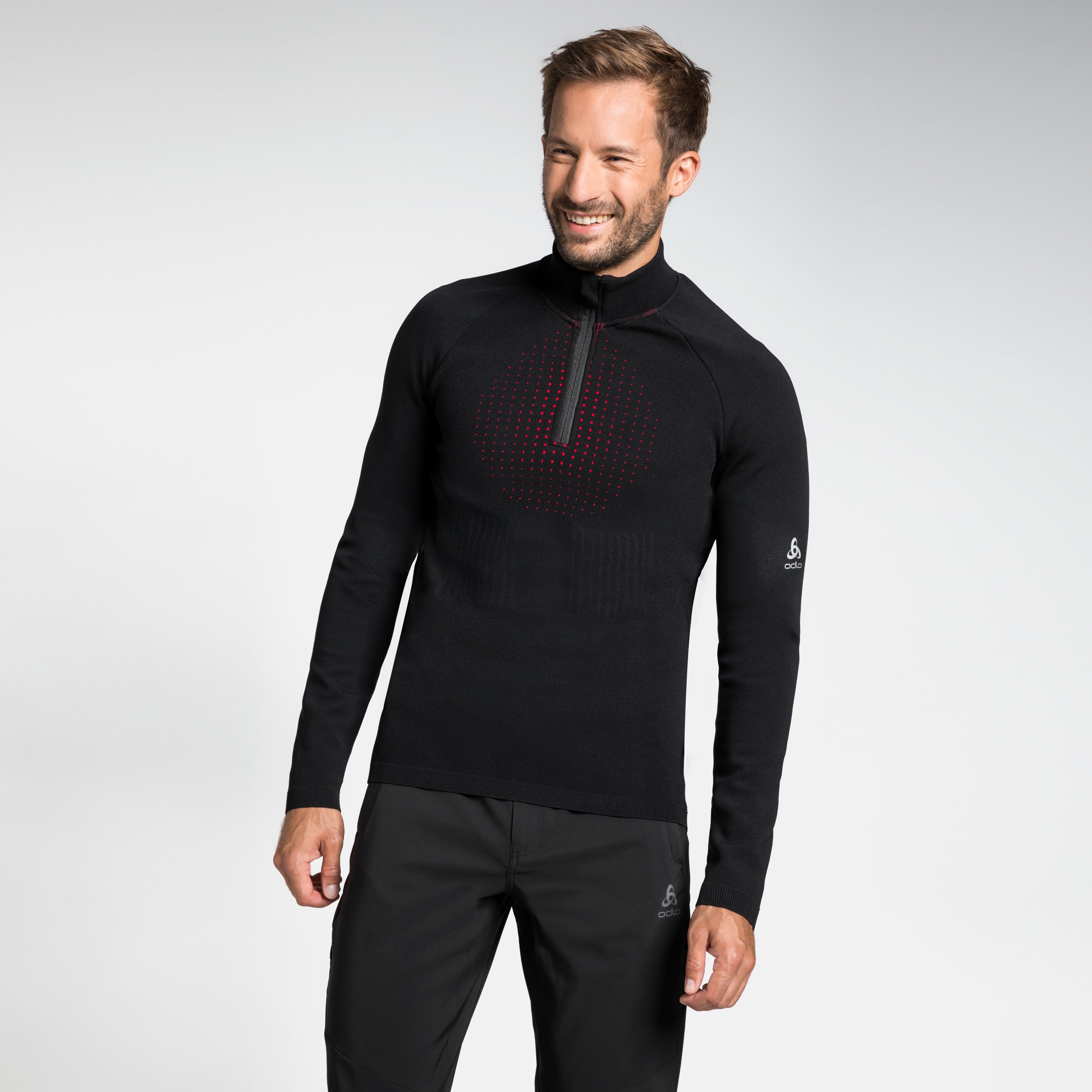 Pull ½ zip I-THERMIC pour homme