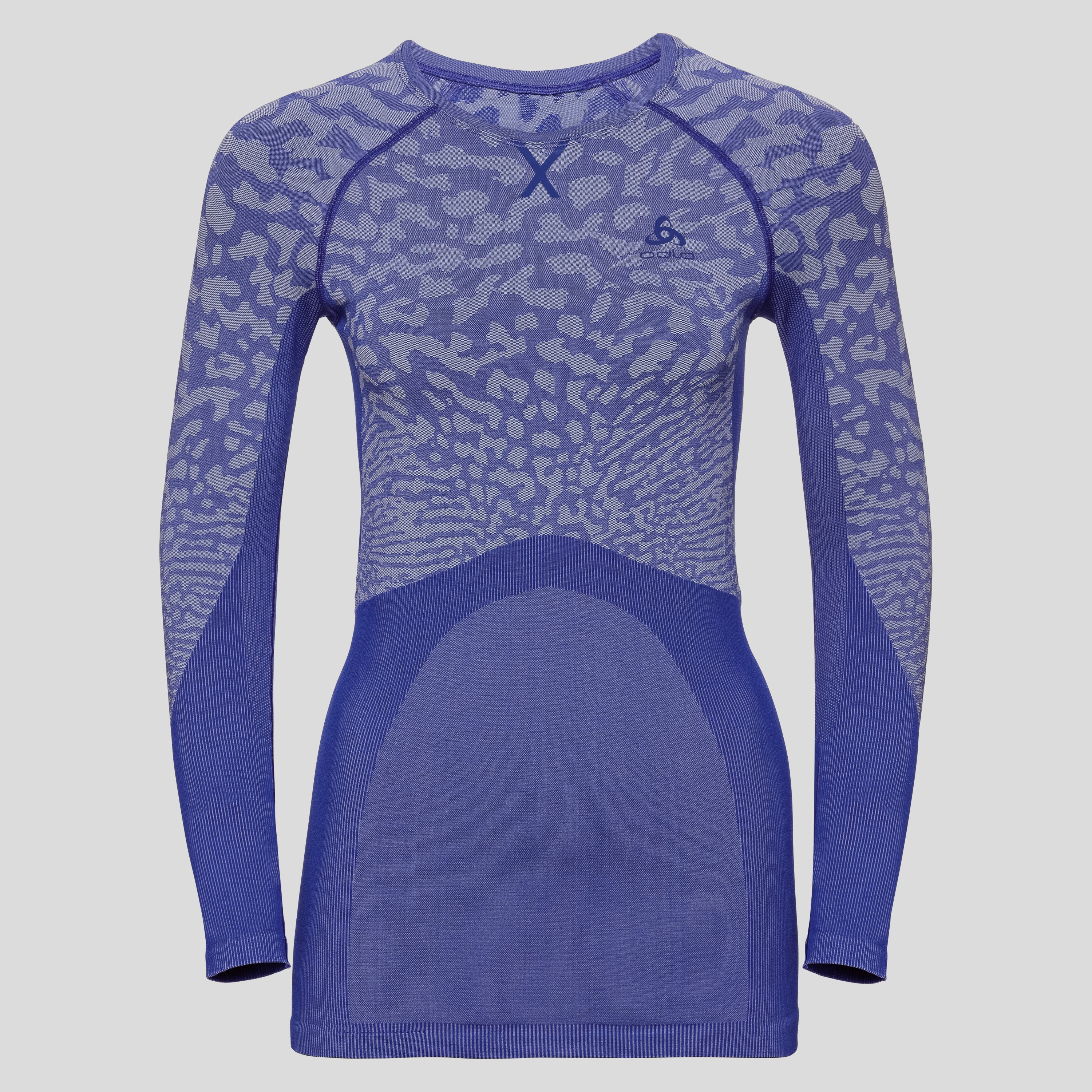 ODLO Blackcomb Funktionsunterwäsche Langarm-Shirt für Damen, XS, blau